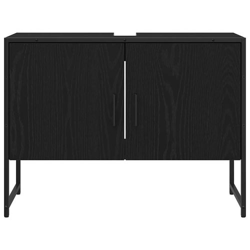 Zestaw mebli łazienkowych 3 pcs Czarny 33 x 33 x 102.5 cm na Arena.pl