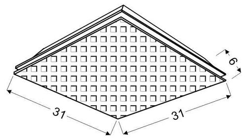 Mosaic plafon 31x31 1x9W led na Arena.pl