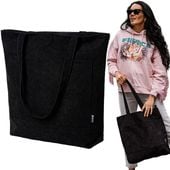 TORBA SHOPPERKA HEYO MIEJSKA SHOPPER NA PLAŻĘ ZAPINANA NA ZAMEK SZTRUKSOWA