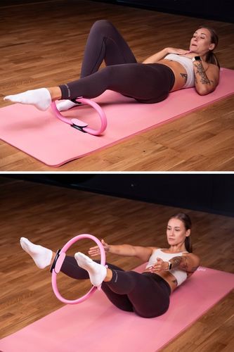 Obręcz do Jogi Pilates Ćwiczeń FIZYO Pierścień Ring Kółko Fitness Koło 38cm na Arena.pl