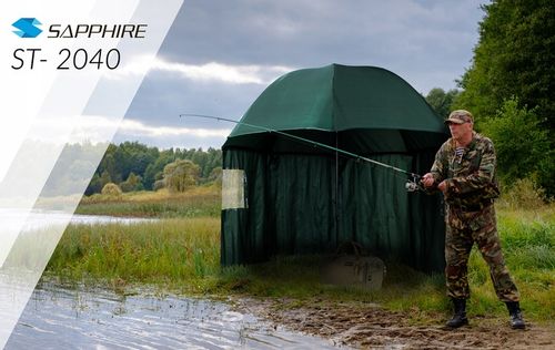 DUŻY PARASOL WĘDKARSKI 240cm WODOODPORNY namiot Z BOKAMI na ryby PARASOL na Arena.pl