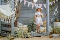 Jamiks MARLENKA kapelusz dla dziewczynki muślin mistic 48-50