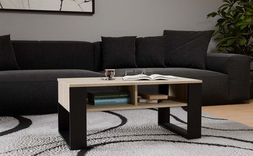 Ława Modern 2P DĄB SONOMA CZARNY na Arena.pl