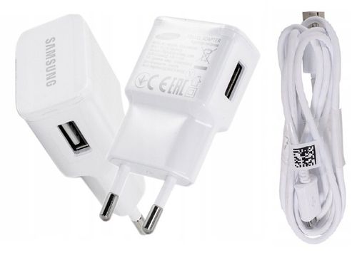 Oryg. Samsung ładowarka 2A + kabel micro USB biała na Arena.pl