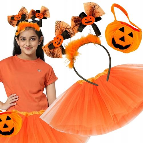 STRÓJ DYNIA SPÓDNICZKA + opaska BAL JESIEŃ 3-10 L na Arena.pl