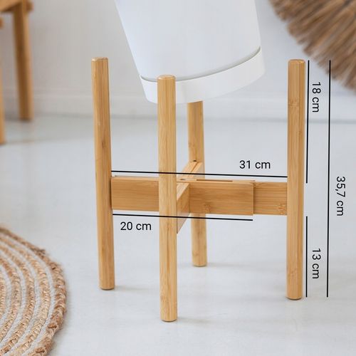 Kwietnik stojący REGULOWANY 25-36 drewniany stojak na kwiaty rośliny NEST na Arena.pl