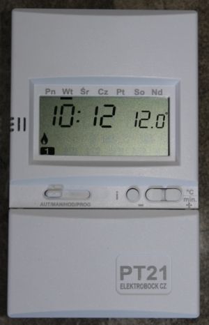 TERMOSTAT PROGRAMOWALNY ELEKTROBOCK PT21 - PRZEWODOWY na Arena.pl