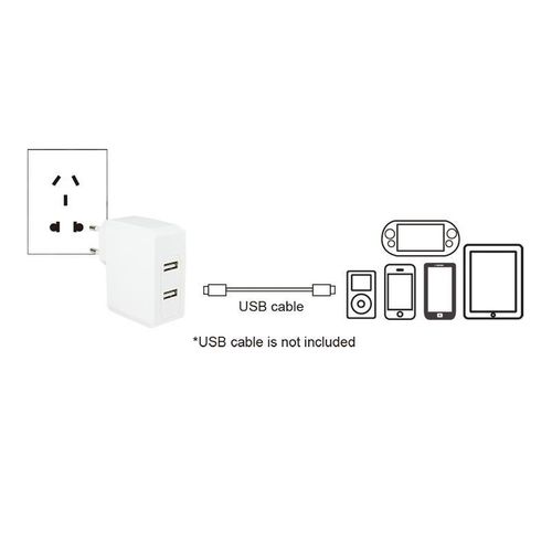 LOGILINK -  Sieciowa ładowarka 2xUSB, 17 W na Arena.pl