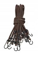 10X LINKA ELASTYCZNA GUMA PAS MOCOWANIA PLANDEK BAGAŻU Z HAKAMI 100cm MOCNA