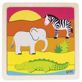 GOKI : Drewniana układanka Afryka