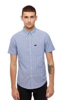 LEE BUTTON DOWN SS HEATHER BLUE L886NCLI S