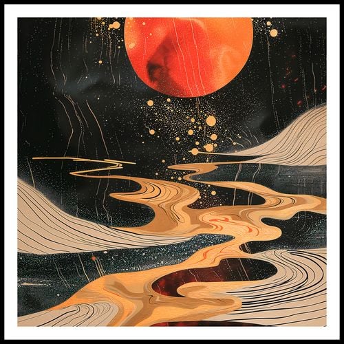 Plakat 70x70cm Planetarny Taniec na Arena.pl