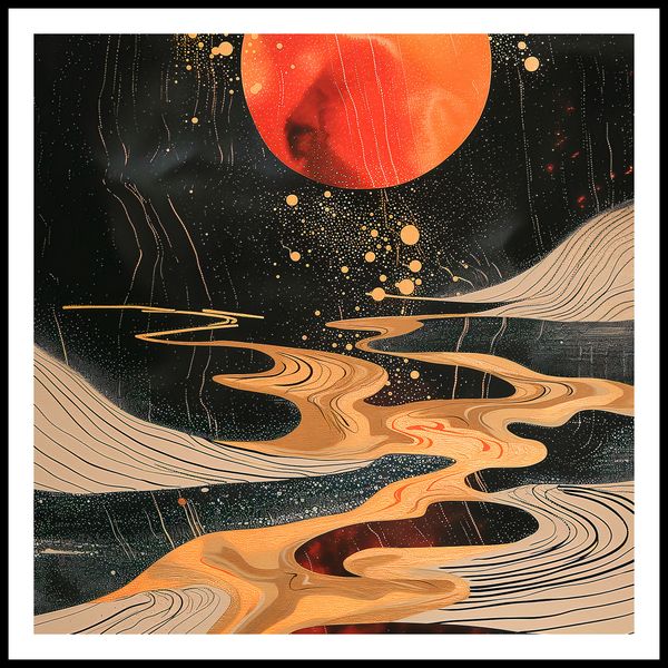 Plakat 70x70cm Planetarny Taniec zdjęcie 3