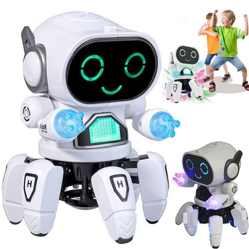 INTERAKTYWNY TAŃCZĄCY ROBOT DISCO LED DLA DZIECI tańczy na 6 nogach PREZENT na Arena.pl