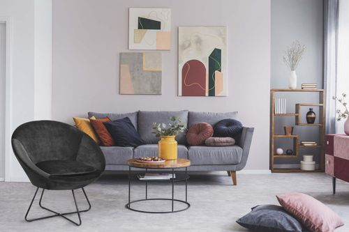 Fotel Center VIC szary tapicerowany na Arena.pl