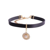 choker z kryształkami preciosa (c22/zim/69au)