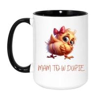 MAM TO W DUPIE Wzór - Duży Biało-Czarny 450 ml
