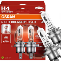 Żarówki Osram H4 Night Breaker Silver +100% 60/55W 12V Bardzo Jasne Komplet