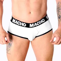 macho ms30bl halka męska biała l - klasyczny kroj, lycra, oddychająca