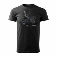 Koszulka motocyklowa z motocyklem na motor CF MOTO MTX 1000 męska czarna REGULAR L