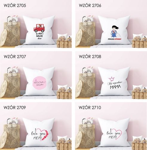 Poduszka z nadrukiem PREZENT MAMO JESTEŚ NAJLEPSZA na Arena.pl
