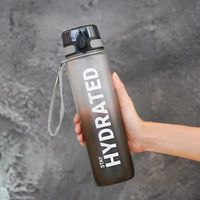 Butelka na wodę 1L, przenośna butelka sportowa, ładna butelka do picia – 1,0 l / X