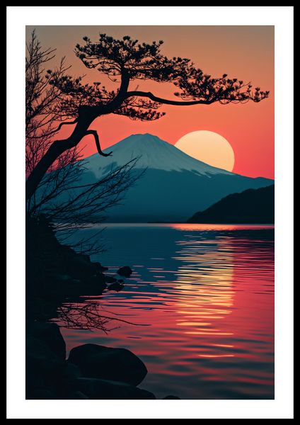 Plakat 40x60cm Góra Wieczorem zdjęcie 3