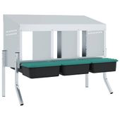 Kurnik lęgowy 3 komory z nogami ocynkowana stal