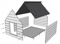 Buda dla Psa Ocieplana Legowisko Rozm. L 101 x 69