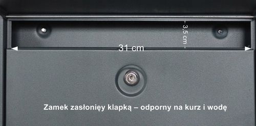 SKRZYNKA NA LISTY MONO C4 - PRODUKT POLSKI - ANTRACYT - SKRZYNKA na Arena.pl