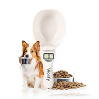 ŁYŻKA WAGA Z MIARKĄ NA KARMĘ PRZENOŚNA DLA PSA KOTA LCD ZWIERZĄT 800G WOOFY