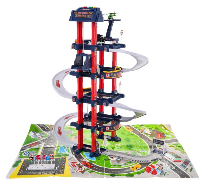 Duży Parking Interaktywny Garaż Dla Dzieci 3+ Elektryczna Winda + Mata Pod zdjęcie 4