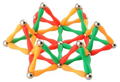 Klocki magnetyczne 3D - 130 elementów na Arena.pl