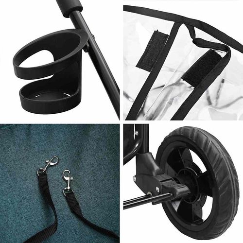 Składany wózek dla zwierząt Zielony 78 x 54 x 101 cm na Arena.pl