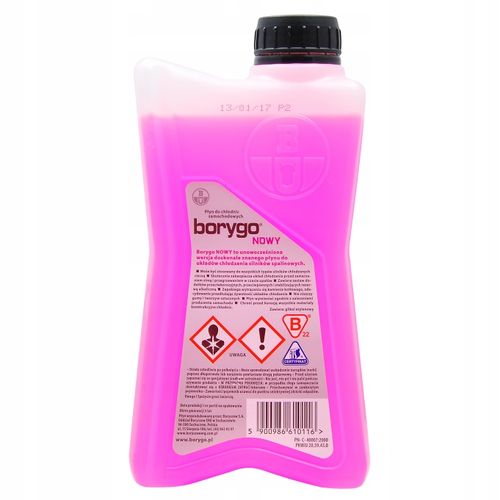PŁYN DO CHŁODNIC BORYGO NOWY CZERWONY 5L B004 na Arena.pl