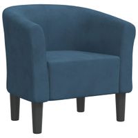 Fotel klubowy, ciemnoniebieski, obity aksamitem