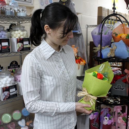 ZIELONY BUKIET MYDLANY na Arena.pl