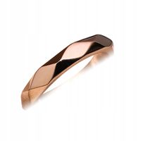 ZŁOTA OBRĄCZKA PIERŚCIONEK ŚLUBNA STAL 316L r.22