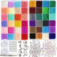 Zestaw do Tworzenia Robienia Bransoletek Koraliki Akcesoria 35000 + Literki