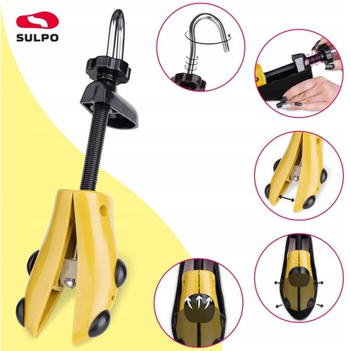 2x Regulowane prawidła do rozciągania butów obuwia 36-44 z nakładkami Para na Arena.pl