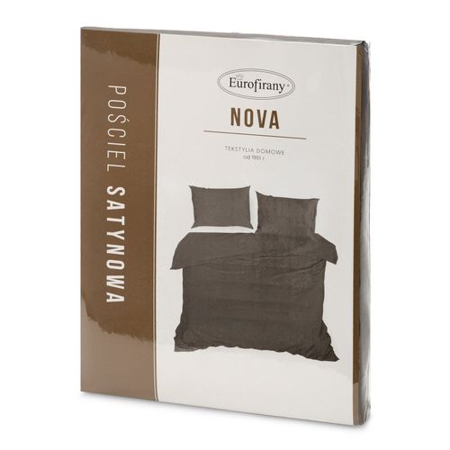 Pościel z satyny bawełnianej NOVA 180X200 70X80X2 stalowa na Arena.pl
