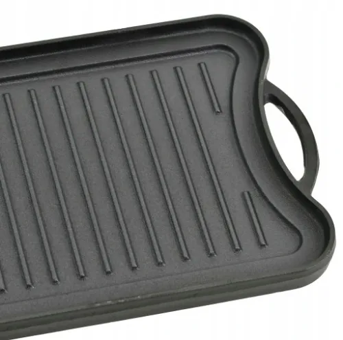 Płyta ŻELIWNA Grillowa na OGNISKO Grilla Patelnia Grill Dwustronna na Arena.pl