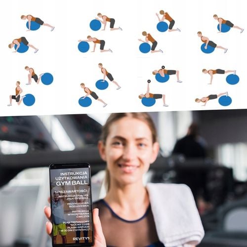 WYSOKIEJ JAKOŚCI PIŁKA REHABILITACYJNA DO ĆWICZEŃ SIEDZENIA na Arena.pl