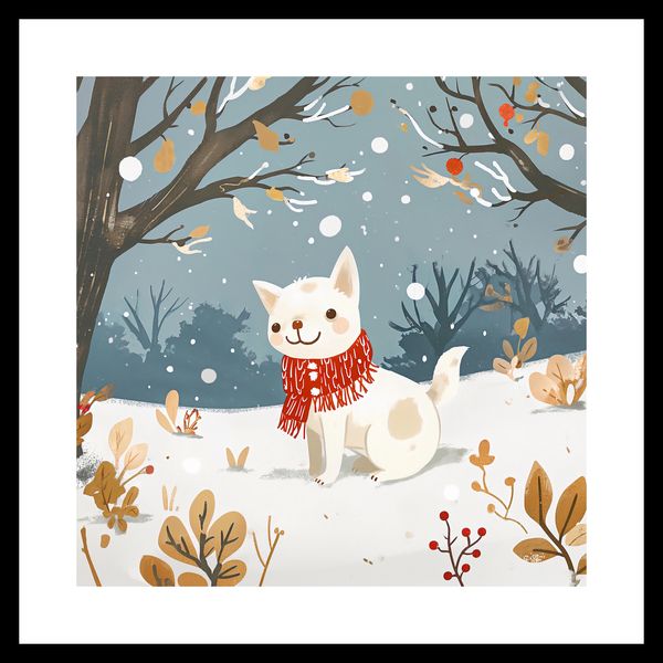 Plakat 40x40cm Śnieżny Kompan zdjęcie 3