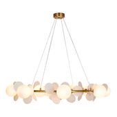 Lampa wisząca CHIC złoto biała 105 cm