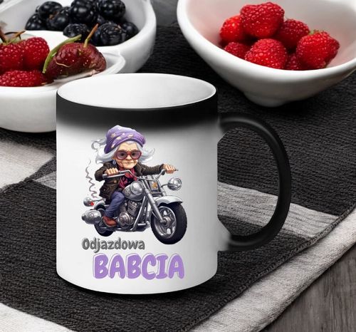 KUBEK MAGICZNY Z NADRUKIEM PREZENT NA DZIEŃ BABCI URODZINY BABCIA na Arena.pl