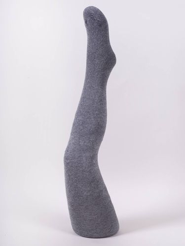 Rajstopy dziecięce bawełniane frotte jeansowo-szare 128-134 YOCLUB na Arena.pl