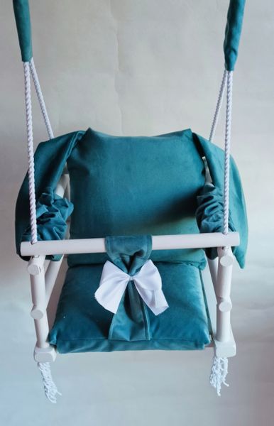 Huśtawka biała MIŚ 3w1 dla dzieci DOM OGRÓD TURKUS zdjęcie 5