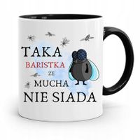 Dla Baristy Baristki Kawiarki Kubek Czarny Prezent Z Nadrukiem Ze Zdjęciem