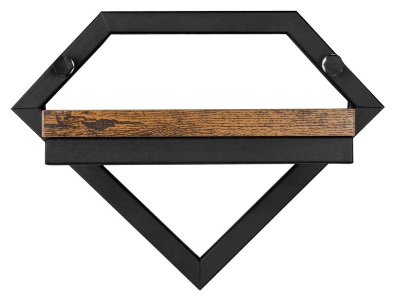 Kwietnik metalowy ścienny czarny Doron loft zdjęcie 6